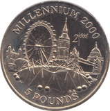 1998 5 POUNDS MILLENIUM ( BU ) - WORLD COINS - Cambridgeshire Coins