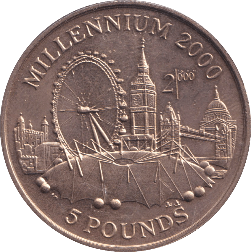 1998 5 POUNDS MILLENIUM - WORLD COINS - Cambridgeshire Coins