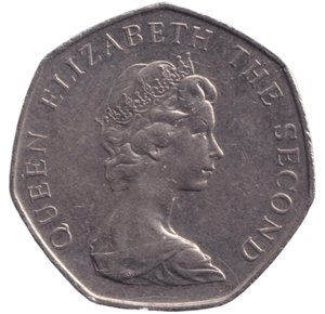 1998 50P WOLF FALKLAND ISLANDS - WORLD COINS - Cambridgeshire Coins
