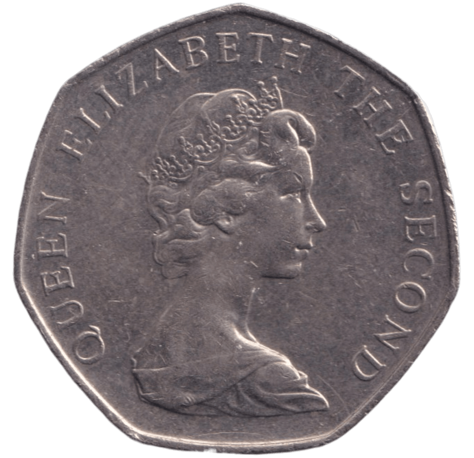 1998 50P WOLF FALKLAND ISLANDS - WORLD COINS - Cambridgeshire Coins