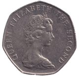 1998 50P WOLF FALKLAND ISLANDS - WORLD COINS - Cambridgeshire Coins