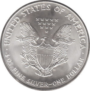 1998 AMERICAN EAGLE SILVER DOLLAR 1 OZ FINE SILVER USA - SILVER WORLD COINS - Cambridgeshire Coins