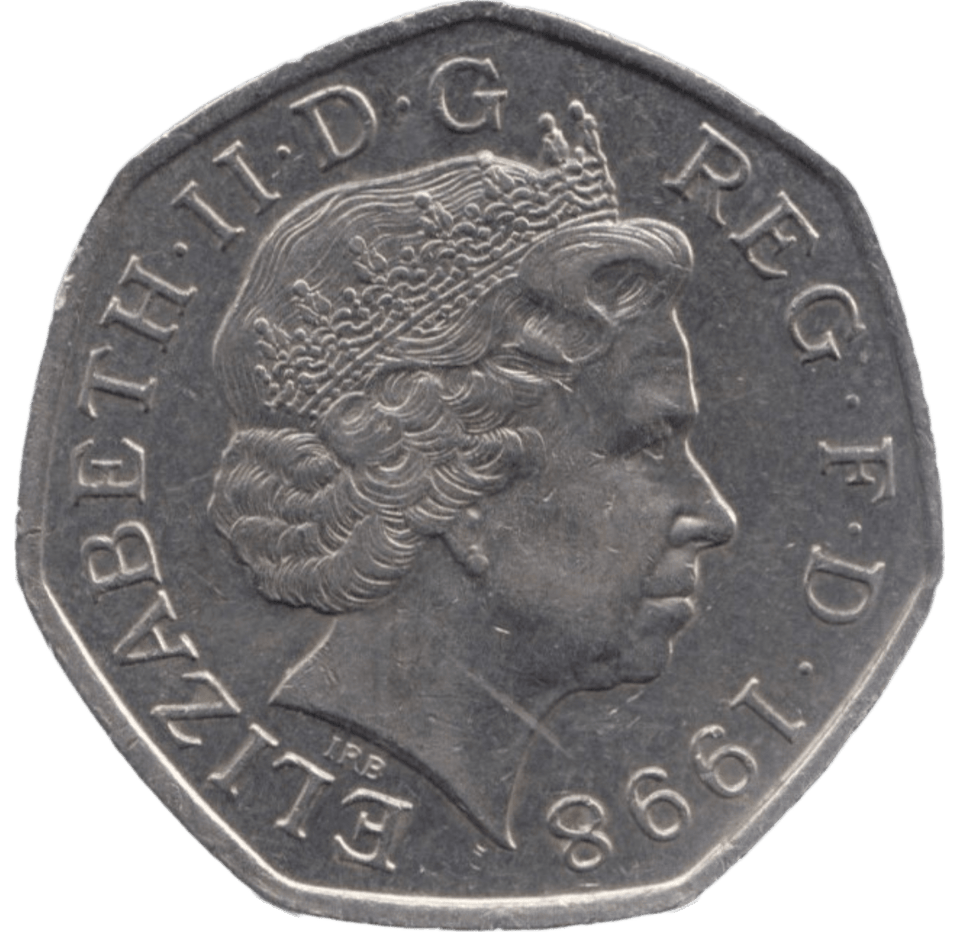 1998 CIRCULATED 50P EU ENTRY - 50P CIRCULATED - Cambridgeshire Coins