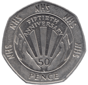 1998 CIRCULATED 50P NHS - 50P CIRCULATED - Cambridgeshire Coins