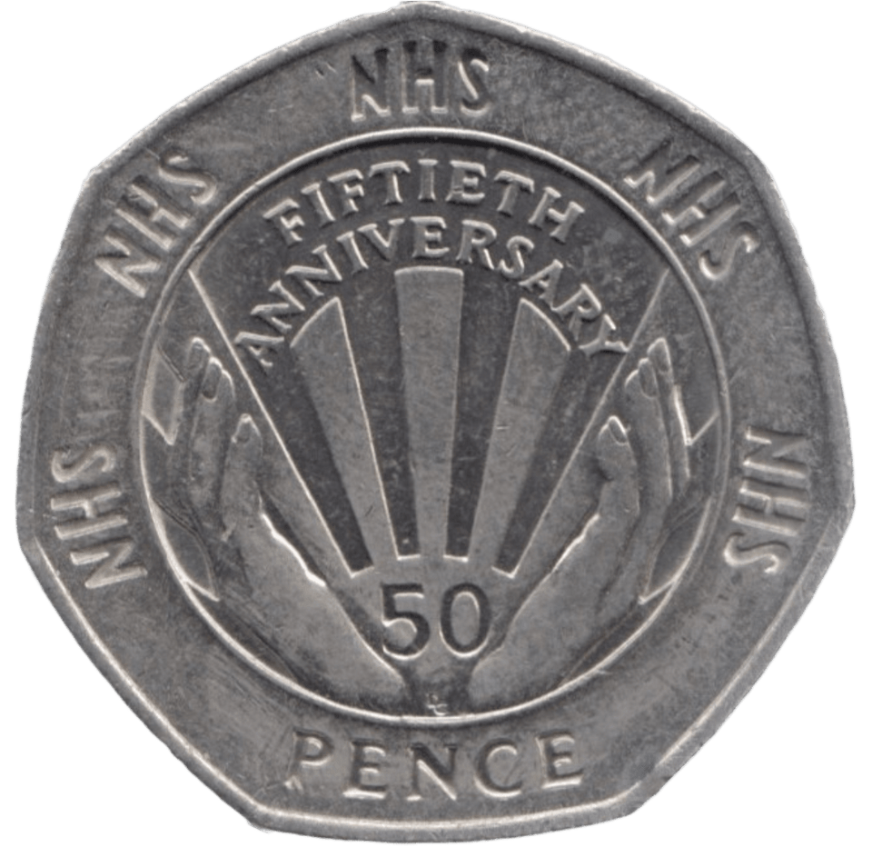 1998 CIRCULATED 50P NHS - 50P CIRCULATED - Cambridgeshire Coins