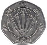 1998 CIRCULATED 50P NHS - 50P CIRCULATED - Cambridgeshire Coins