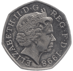 1998 CIRCULATED 50P NHS - 50P CIRCULATED - Cambridgeshire Coins