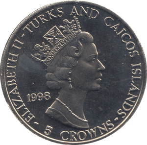 1998 FIVE CROWNS - WORLD COINS - Cambridgeshire Coins