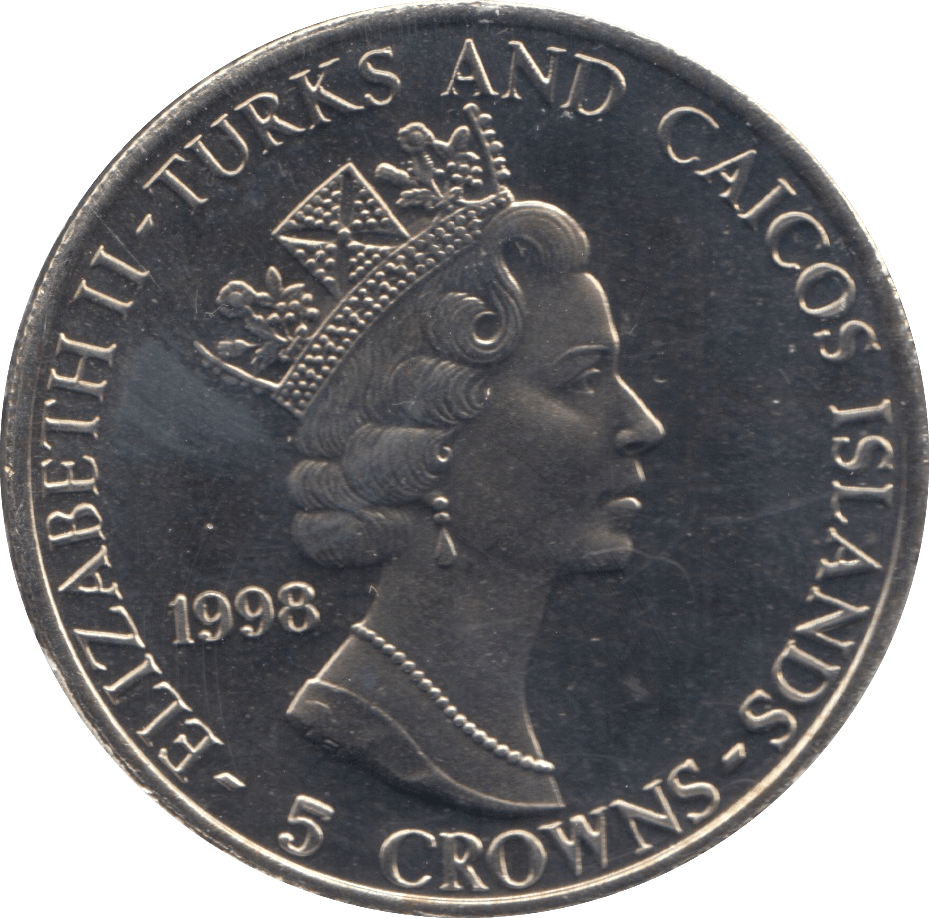 1998 FIVE CROWNS - WORLD COINS - Cambridgeshire Coins