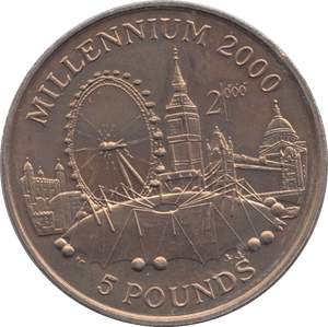 1998 FIVE POUNDS GIBRALTAR - WORLD COINS - Cambridgeshire Coins