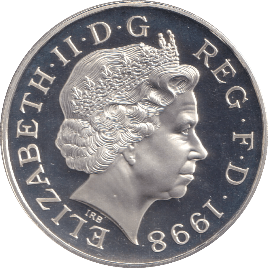 1998 FIVE POUNDS SILVER PROOF CHARLES 50TH BIRTHDAY - £5 Silver Proof - Cambridgeshire Coins