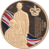 1998 GOLD PLATED COMMEMORATIVE MEDALLION QUEEN ELIZABETH II - WORLD COINS - Cambridgeshire Coins
