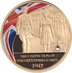 1998 GOLD PLATED COMMEMORATIVE MEDALLION QUEEN ELIZABETH II - WORLD COINS - Cambridgeshire Coins