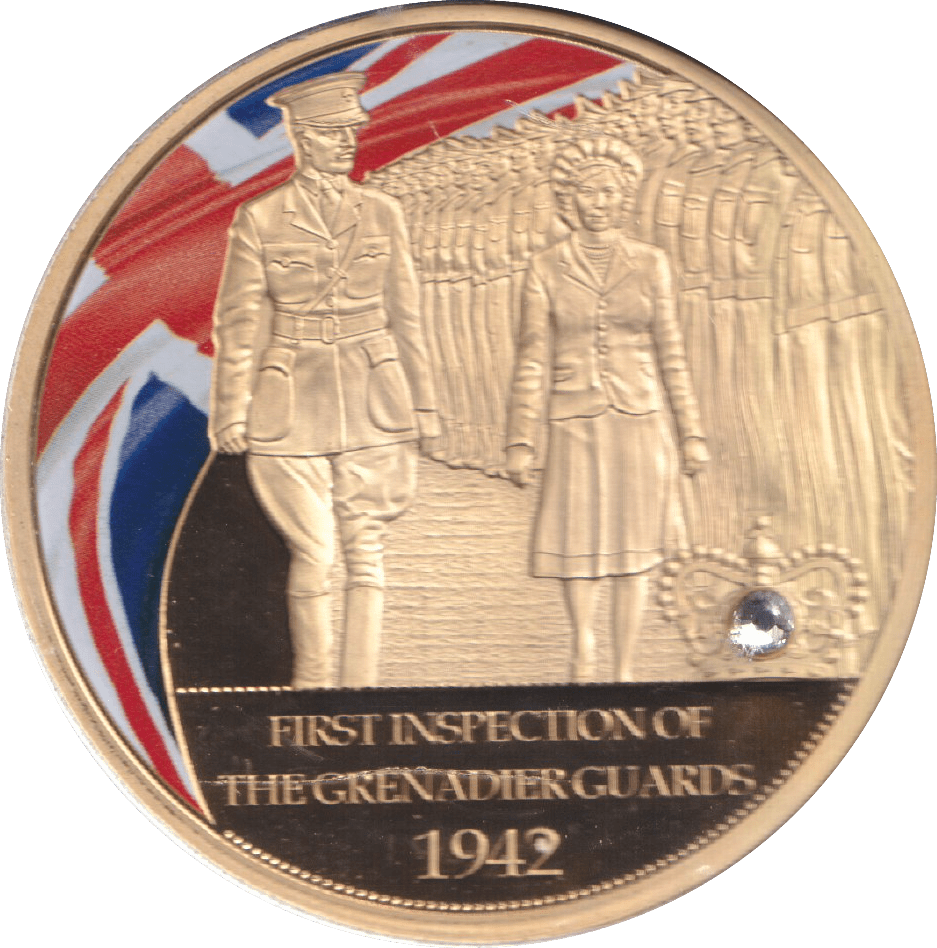 1998 GOLD PLATED COMMEMORATIVE MEDALLION QUEEN ELIZABETH II - WORLD COINS - Cambridgeshire Coins
