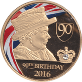 1998 GOLD PLATED COMMEMORATIVE MEDALLION QUEEN ELIZABETH II - WORLD COINS - Cambridgeshire Coins