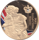 1998 GOLD PLATED COMMEMORATIVE MEDALLION QUEEN ELIZABETH II - WORLD COINS - Cambridgeshire Coins
