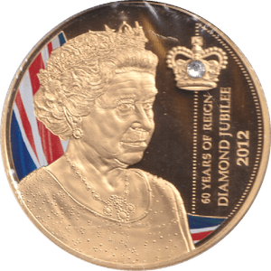 1998 GOLD PLATED COMMEMORATIVE MEDALLION QUEEN ELIZABETH II - WORLD COINS - Cambridgeshire Coins