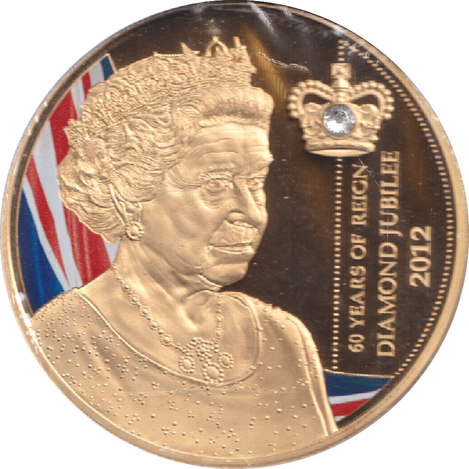 1998 GOLD PLATED COMMEMORATIVE MEDALLION QUEEN ELIZABETH II - WORLD COINS - Cambridgeshire Coins