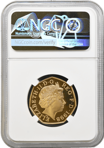 1998 GOLD PROOF 50P NATIONAL HEALTH SERVICE PF 69 ULTRA CAMEO NGC - NGC GOLD 50P - Cambridgeshire Coins