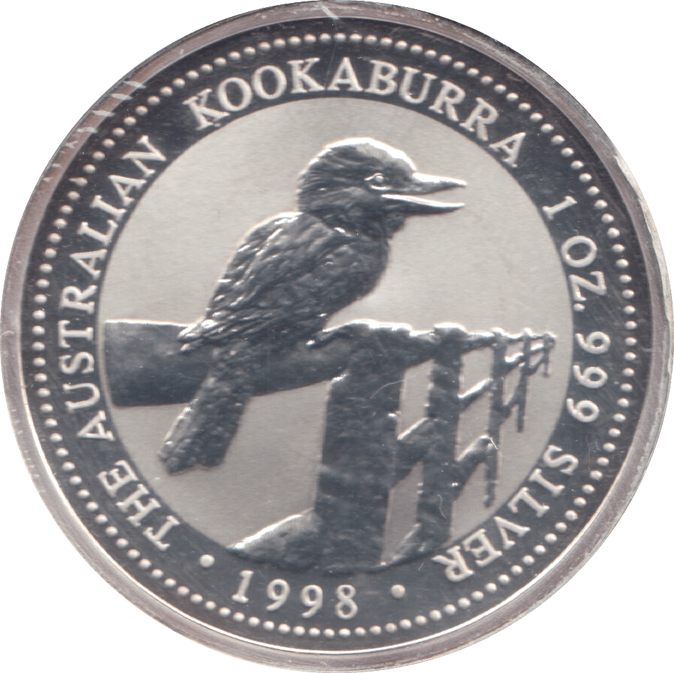 1998 KOOKABURRA 1 OZ .999 FINE SILVER AUSTRALIA DOLLAR - SILVER WORLD COINS - Cambridgeshire Coins