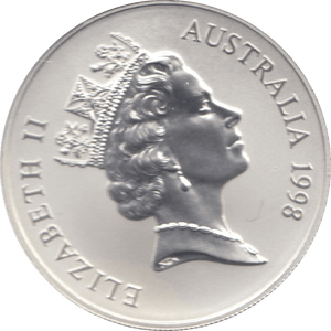 1998 ONE DOLLAR SILVER PROOF AUSTRALIA - SILVER WORLD COINS - Cambridgeshire Coins