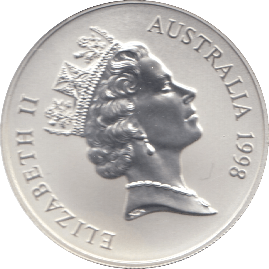 1998 ONE DOLLAR SILVER PROOF AUSTRALIA - SILVER WORLD COINS - Cambridgeshire Coins