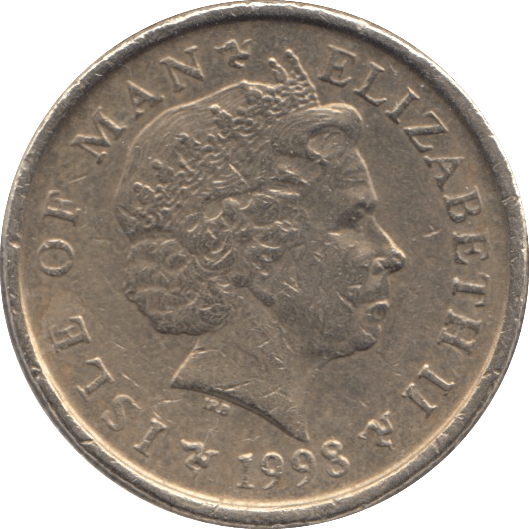 1998 ONE POUND ISLE OF MAN - WORLD COINS - Cambridgeshire Coins