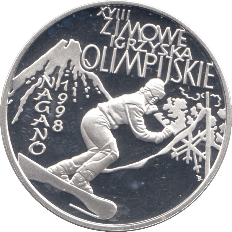 1998 SILVER 10 ZLOTY POLAND - SILVER WORLD COINS - Cambridgeshire Coins