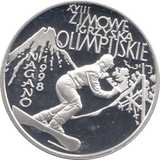 1998 SILVER 10 ZLOTY POLAND - SILVER WORLD COINS - Cambridgeshire Coins