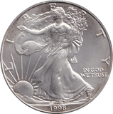 1998 SILVER DOLLAR USA - SILVER WORLD COINS - Cambridgeshire Coins