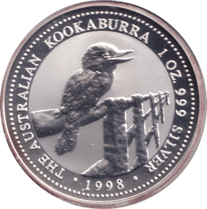 1998 SILVER ONE DOLLAR AUSTRALIA - SILVER WORLD COINS - Cambridgeshire Coins