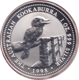 1998 SILVER ONE DOLLAR AUSTRALIA - SILVER WORLD COINS - Cambridgeshire Coins