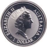 1998 SILVER ONE DOLLAR AUSTRALIA - SILVER WORLD COINS - Cambridgeshire Coins