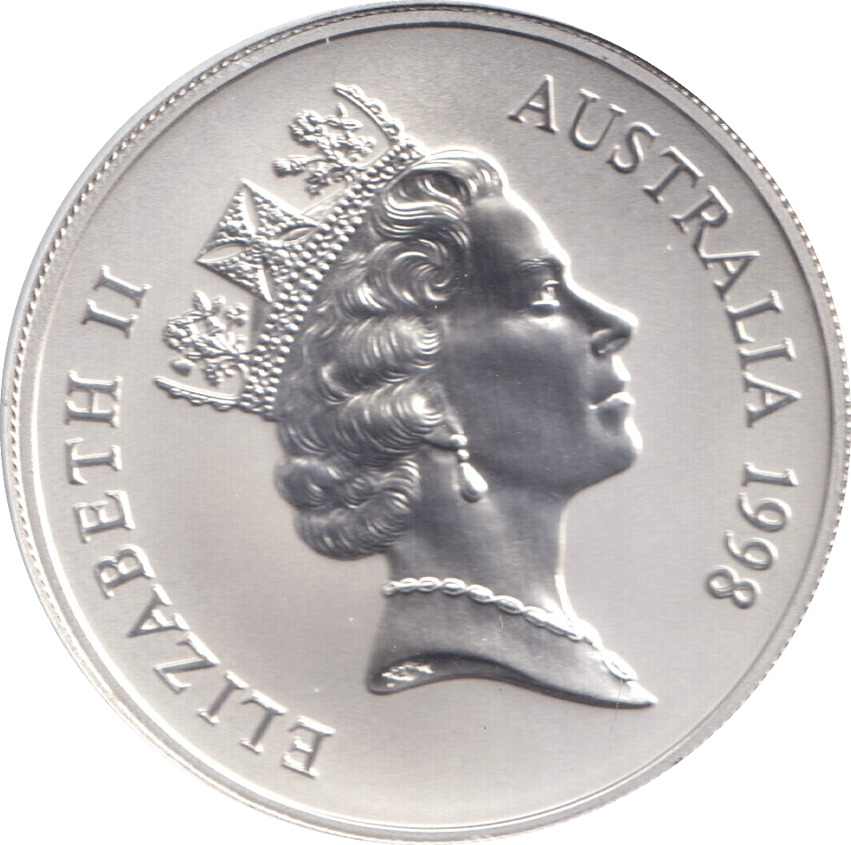 1998 SILVER ONE DOLLAR AUSTRALIA - SILVER WORLD COINS - Cambridgeshire Coins