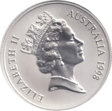 1998 SILVER ONE DOLLAR AUSTRALIA - SILVER WORLD COINS - Cambridgeshire Coins