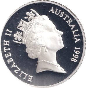 1998 SILVER ONE DOLLAR AUSTRALIA - SILVER WORLD COINS - Cambridgeshire Coins