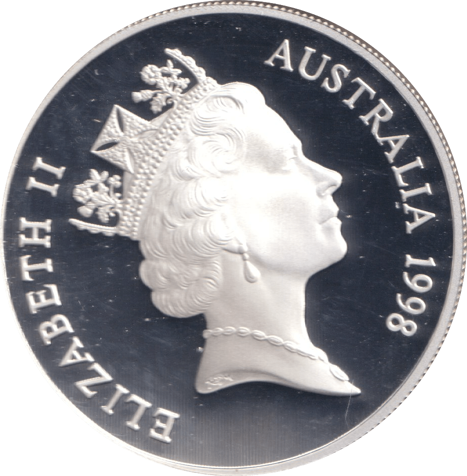 1998 SILVER ONE DOLLAR AUSTRALIA - SILVER WORLD COINS - Cambridgeshire Coins