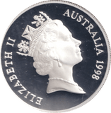 1998 SILVER ONE DOLLAR AUSTRALIA - SILVER WORLD COINS - Cambridgeshire Coins