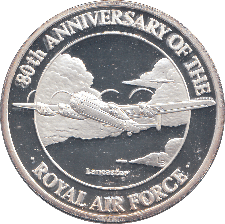 1998 SILVER PROOF 20 CROWNS 80TH ANNIVERSARY OF THE RAF - Silver Proof - Cambridgeshire Coins