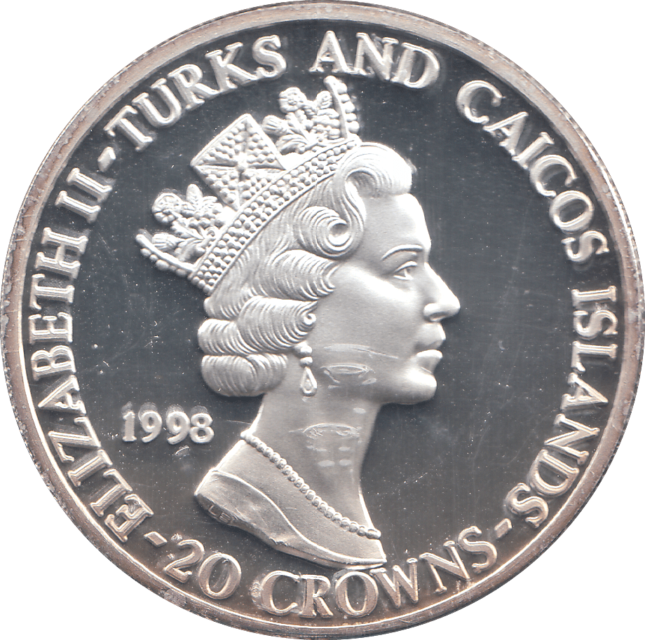 1998 SILVER PROOF 20 CROWNS 80TH ANNIVERSARY OF THE RAF - Silver Proof - Cambridgeshire Coins