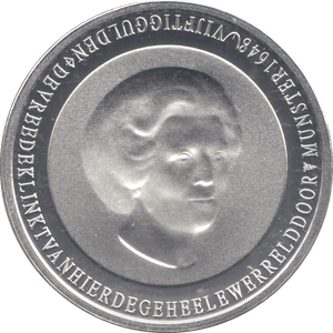 1998 SILVER PROOF NETHERLAND 50 GULDEN 350TH ANNIVERSARY OF TREATY OF MUNSTER - SILVER WORLD COINS - Cambridgeshire Coins