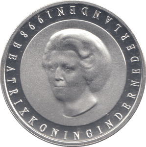 1998 SILVER PROOF NETHERLAND 50 GULDEN 350TH ANNIVERSARY OF TREATY OF MUNSTER - SILVER WORLD COINS - Cambridgeshire Coins
