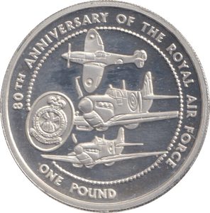 1998 SILVER PROOF ONE POUND GUERNSEY - SILVER WORLD COINS - Cambridgeshire Coins