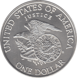 1998 SILVER PROOF ROBERT F. KENNEDY ONE DOLLAR USA - SILVER WORLD COINS - Cambridgeshire Coins