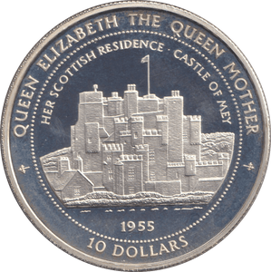 1998 SILVER PROOF TEN DOLLARS CASTLE OF MEY - SILVER WORLD COINS - Cambridgeshire Coins