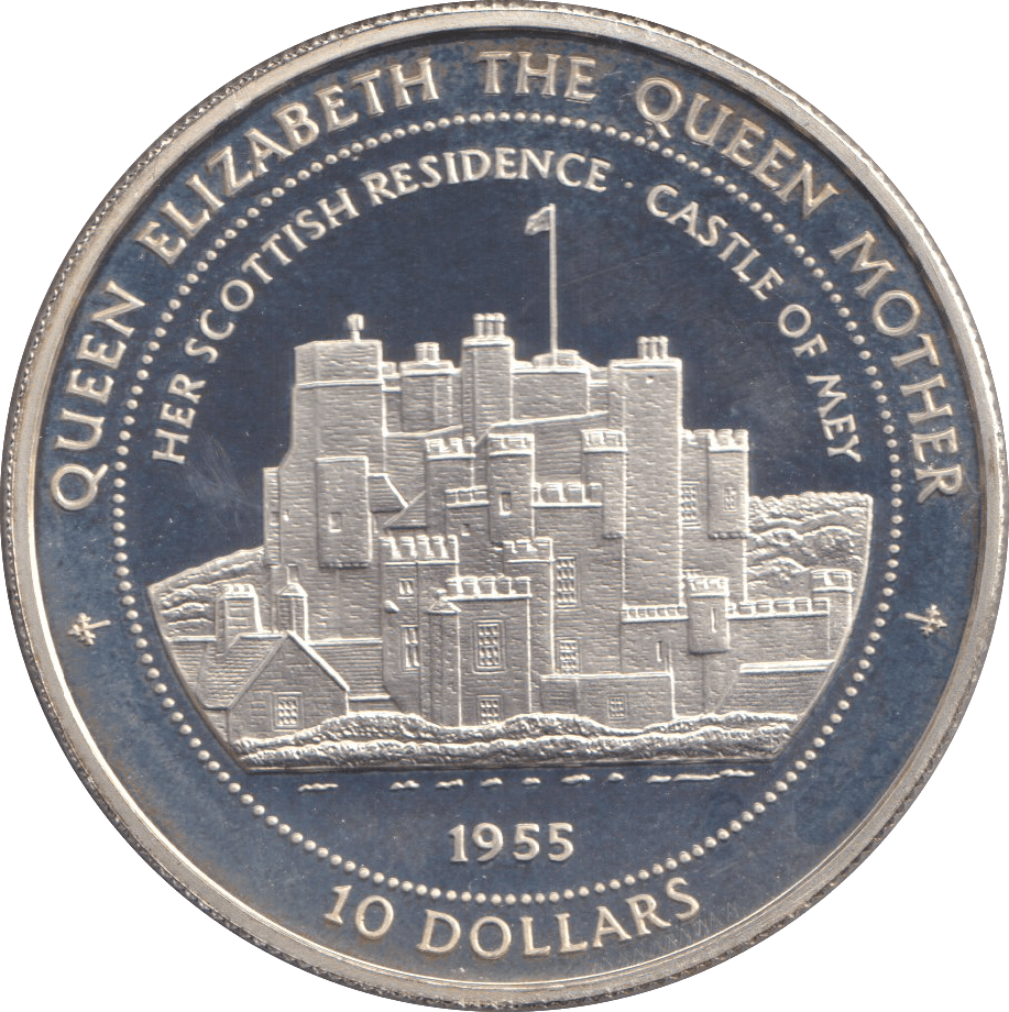 1998 SILVER PROOF TEN DOLLARS CASTLE OF MEY - SILVER WORLD COINS - Cambridgeshire Coins