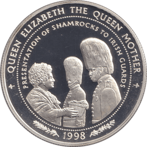 1998 SILVER PROOF TEN DOLLARS PRESENTATION OF SHAMROCKS - SILVER WORLD COINS - Cambridgeshire Coins
