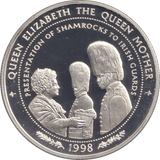 1998 SILVER PROOF TEN DOLLARS PRESENTATION OF SHAMROCKS - SILVER WORLD COINS - Cambridgeshire Coins