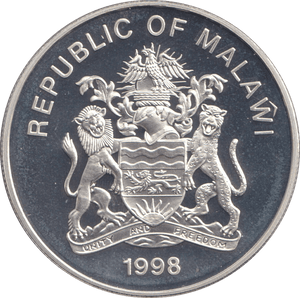 1998 SILVER PROOF TWENTY KWACHA ABDICATION OF KING EDWARD - SILVER WORLD COINS - Cambridgeshire Coins