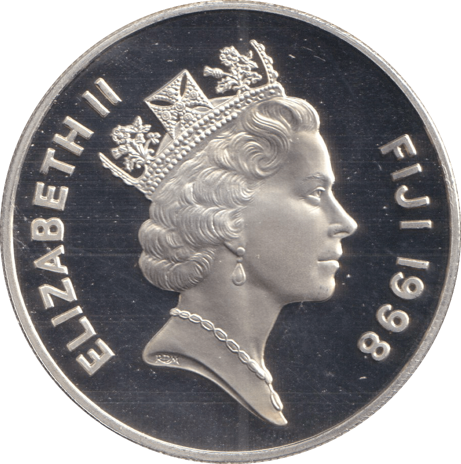 1998 TEN DOLLARS FIJI LIFE OF QUEEN ELIZABETH AND MOTHER - SILVER WORLD COINS - Cambridgeshire Coins